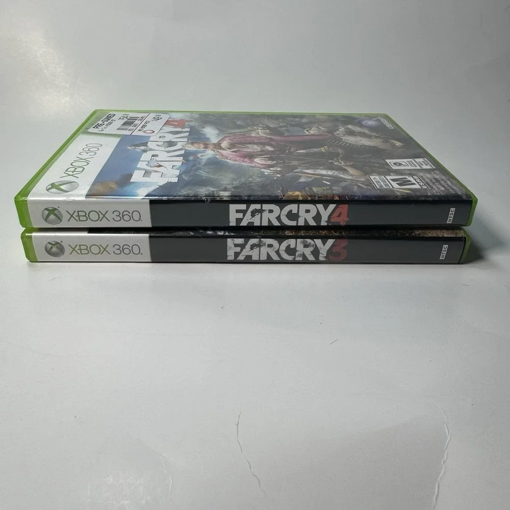Far Cry 3 & 4 Bundle (Microsoft Xbox 360, 2012) Tested Working